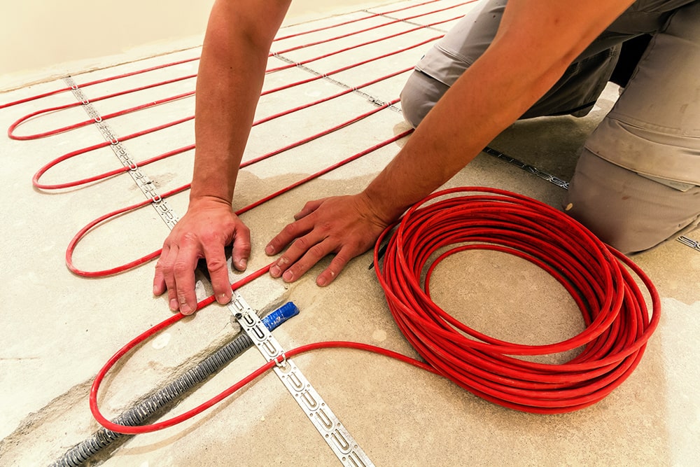 Installation plancher chauffant