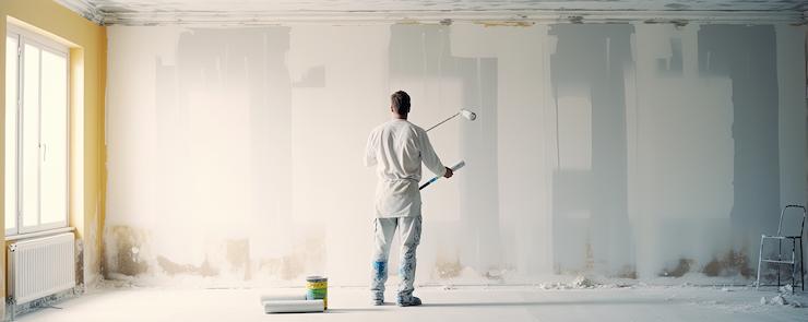 Peinture : quel est le prix au m² sans les fournitures ?