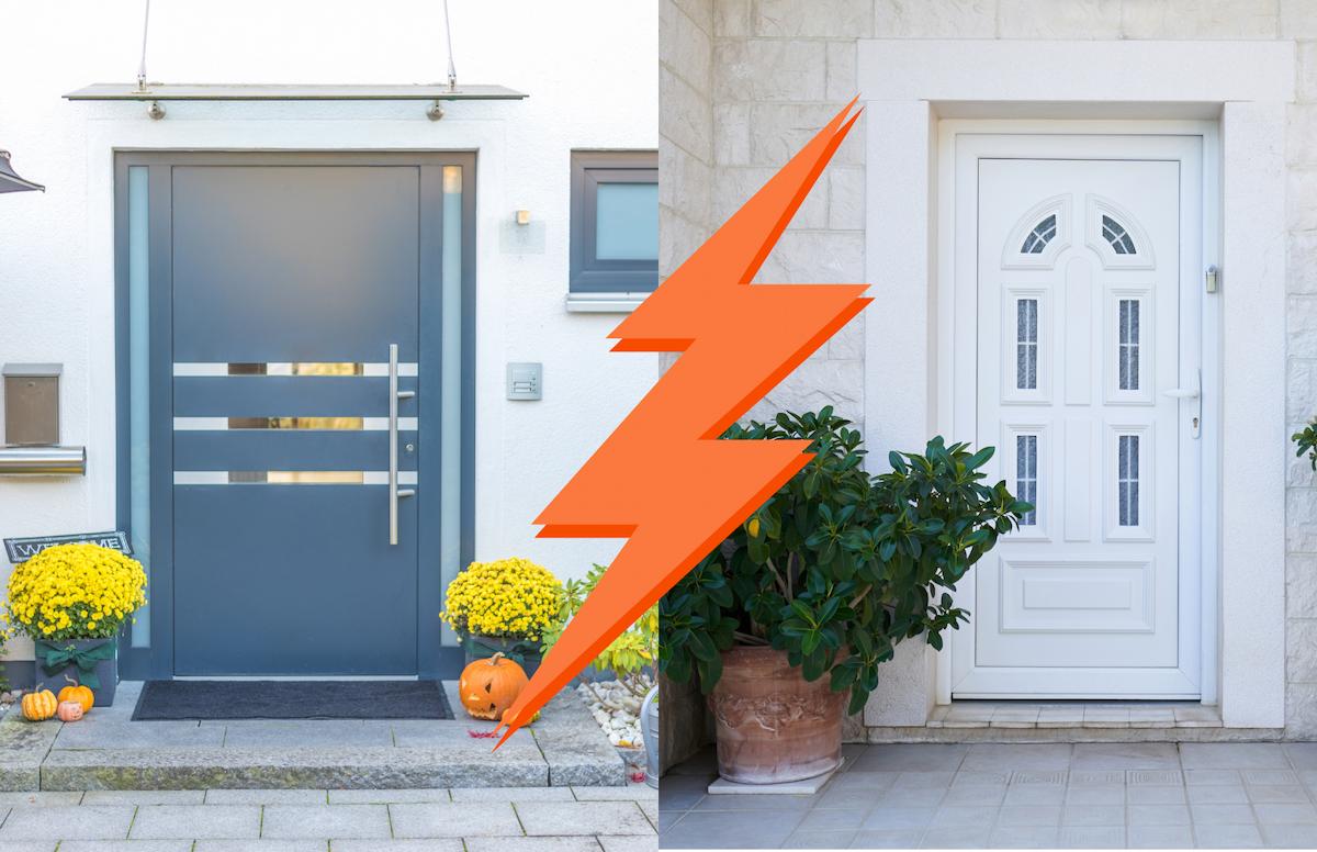 Porte alu ou porte PVC ? Le match pour bien choisir