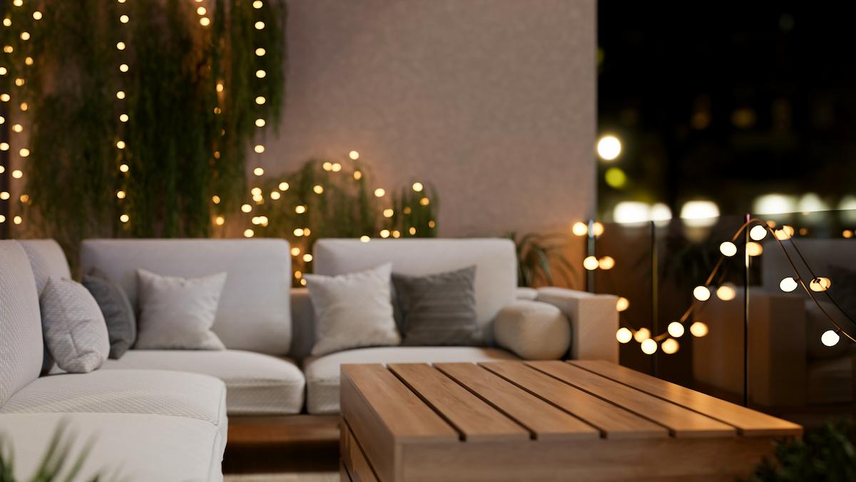 guirlande lumineuse balcon 
