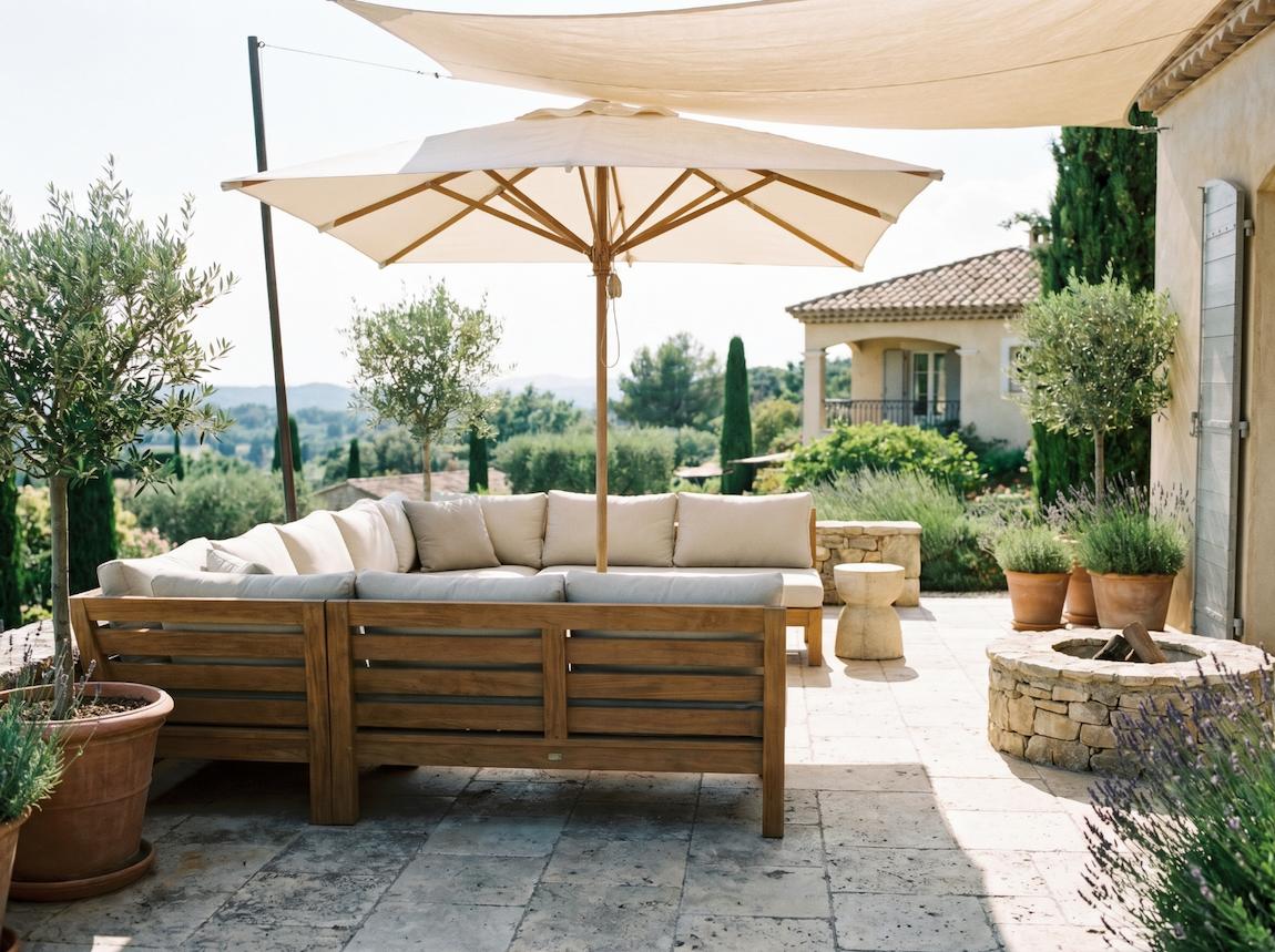 terrasse en pierre 