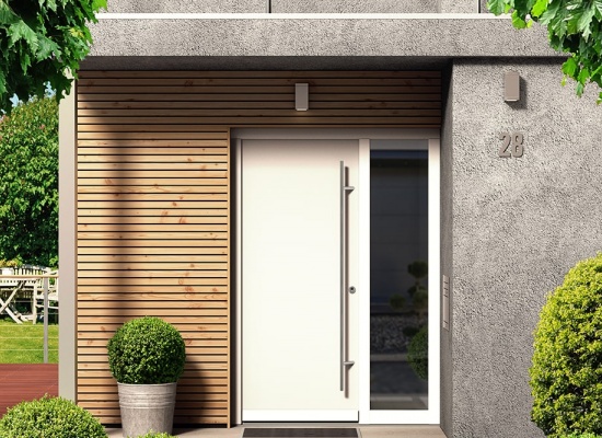 Porte d'entrée en PVC