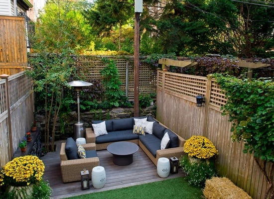 Aménagement de la terrasse