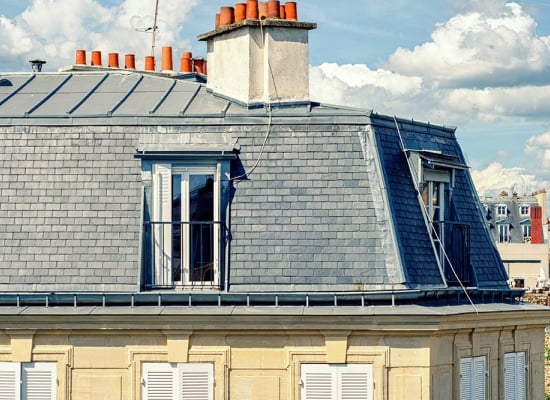Toiture mansardée
