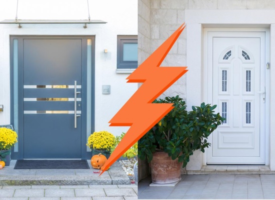 Porte alu ou porte PVC ? Le match pour bien choisir