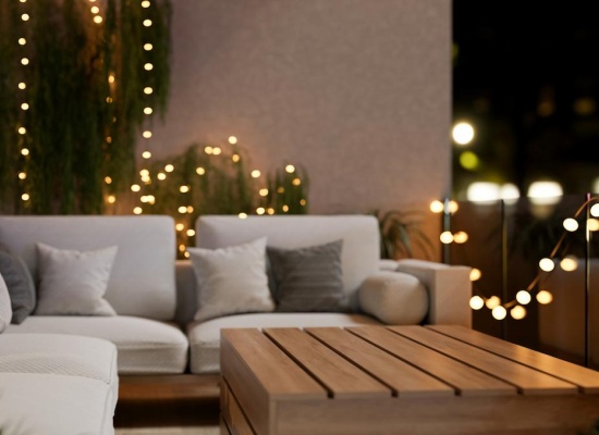 guirlande lumineuse balcon 