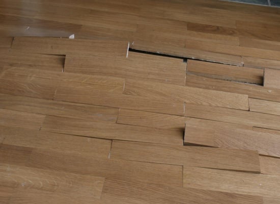 Parquet qui se décolle