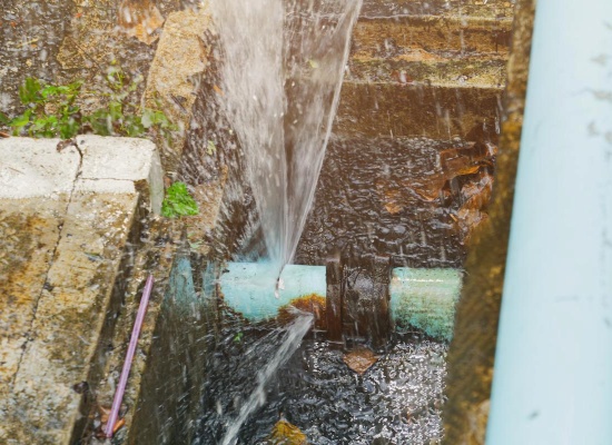 fuite d'eau canalisation