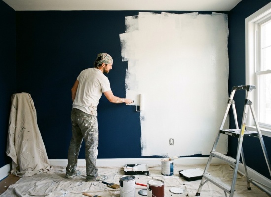 comment repeindre en blanc un mur foncé
