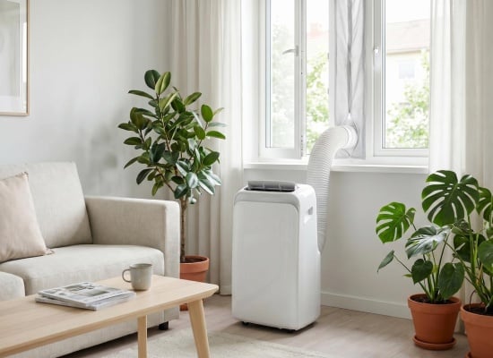 climatiseur monobloc dans un salon
