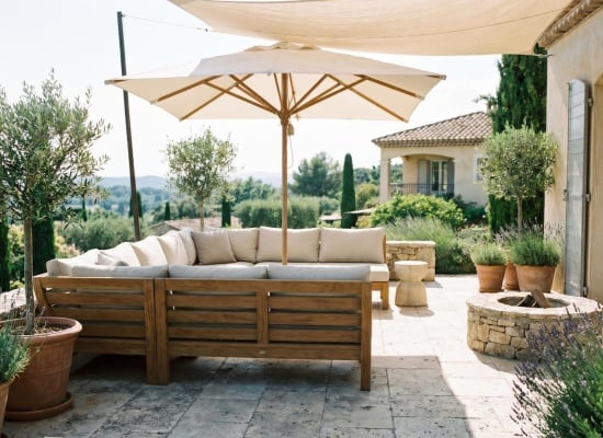 terrasse en pierre 