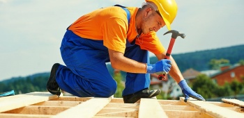 Pose d'une charpente