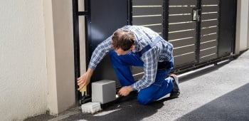 Installation d'un portail par un pro