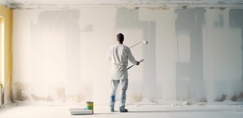 Peinture : quel est le prix au m² sans les fournitures ?