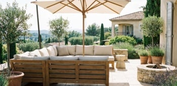 terrasse en pierre 