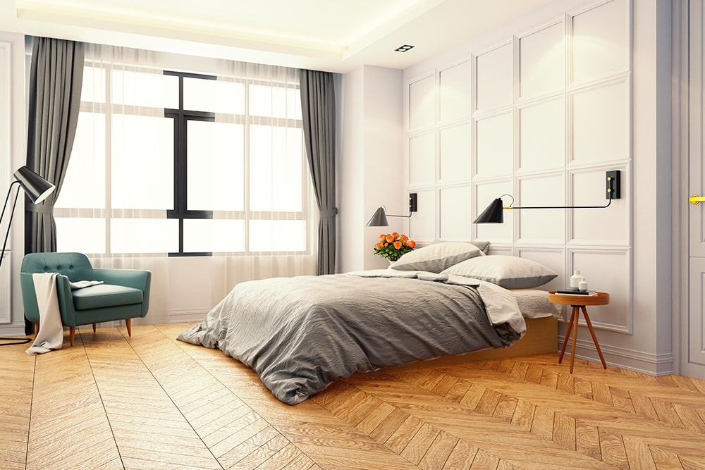 Parquet chambre : massif, stratifié et contrecollé