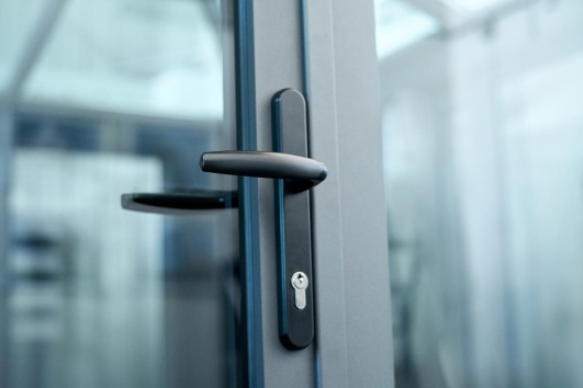 Poignée de porte d'entrée en aluminium