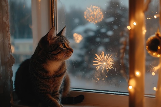 chat bien au chaud dans veranda