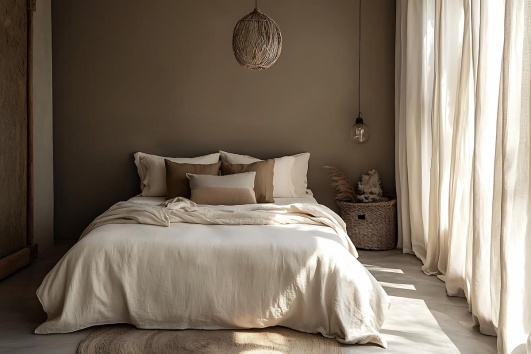 la couleur taupe idéale pour créer une chambre cocon