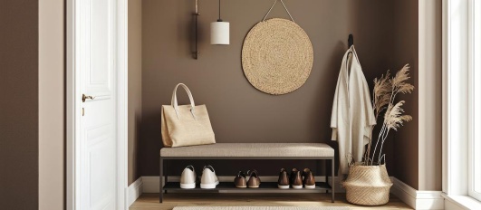 Une entrée taupe pour plus de raffinement 