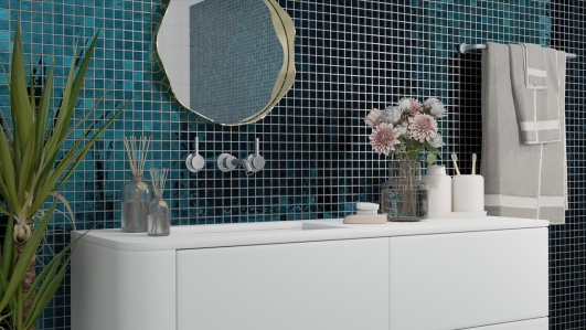 meuble vasque pour une salle de bain moderne