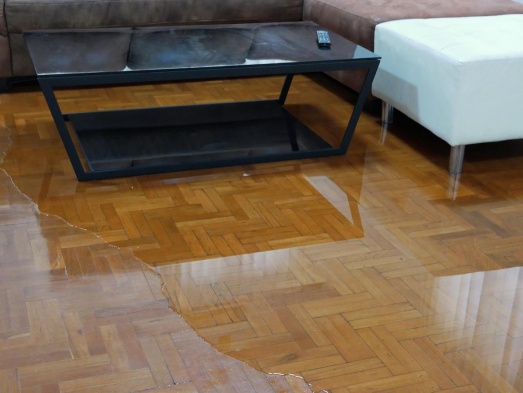 parquet innondé 