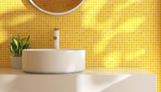 salle-bain-carrelage-jaune