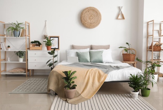une chambre décorée façon scandinave