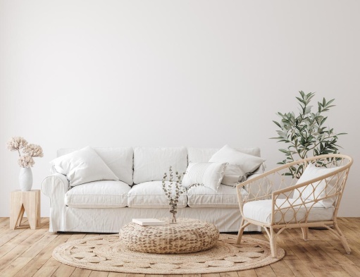 less is more, un salon décorer sobrement pour un style scandinave