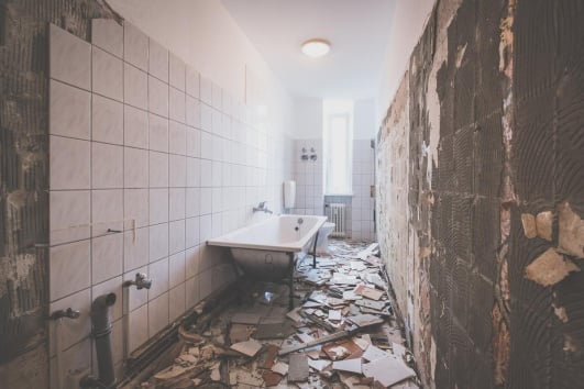 travaux de rénovation de salle de bain