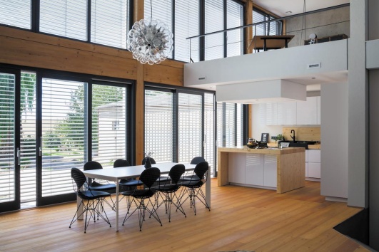 exemple de mezzanine dans le salon