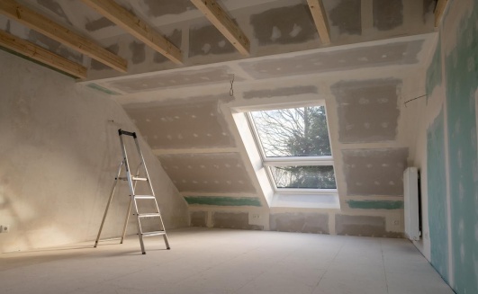 Grenier en travaux
