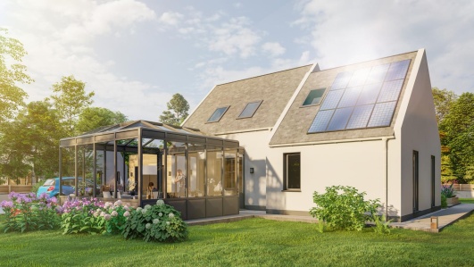 Maison avec véranda victorienne