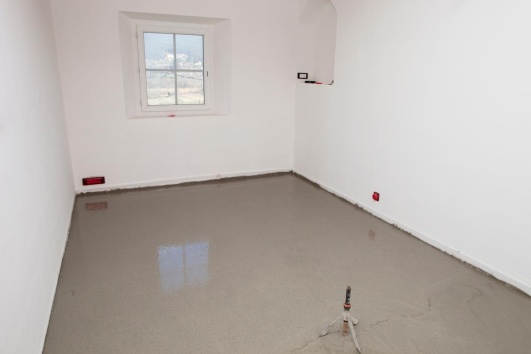 chape piece renovation fait par un professionnel