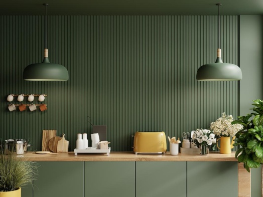 cuisine vert foncé