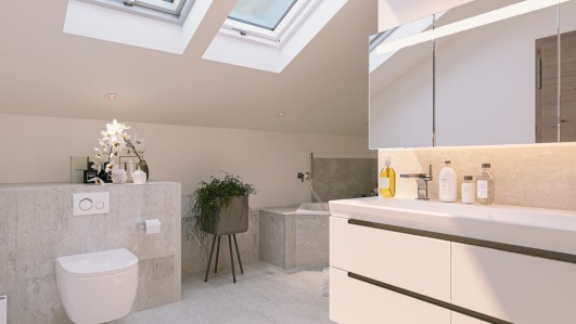 salle de bain rénovée
