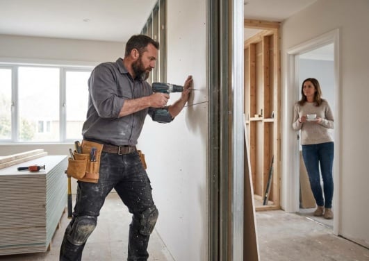faites confiance a un professionnel pour installer des cloisons en placo chez vous