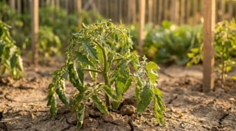 jardin abimé à cause des chaleurs