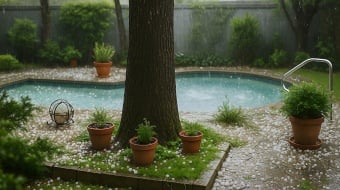 proteger votre piscine de la grele ? Quelles bonnes pratiques adoptees ?